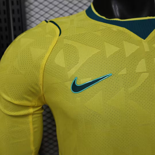 2026 Player Version Long Sleeve Brazil Home Football Shirt – 1:1 Thai Quality