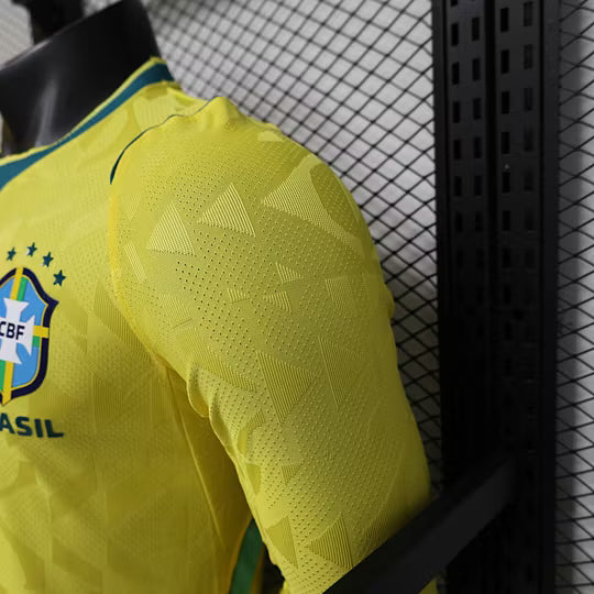 2026 Player Version Long Sleeve Brazil Home Football Shirt – 1:1 Thai Quality