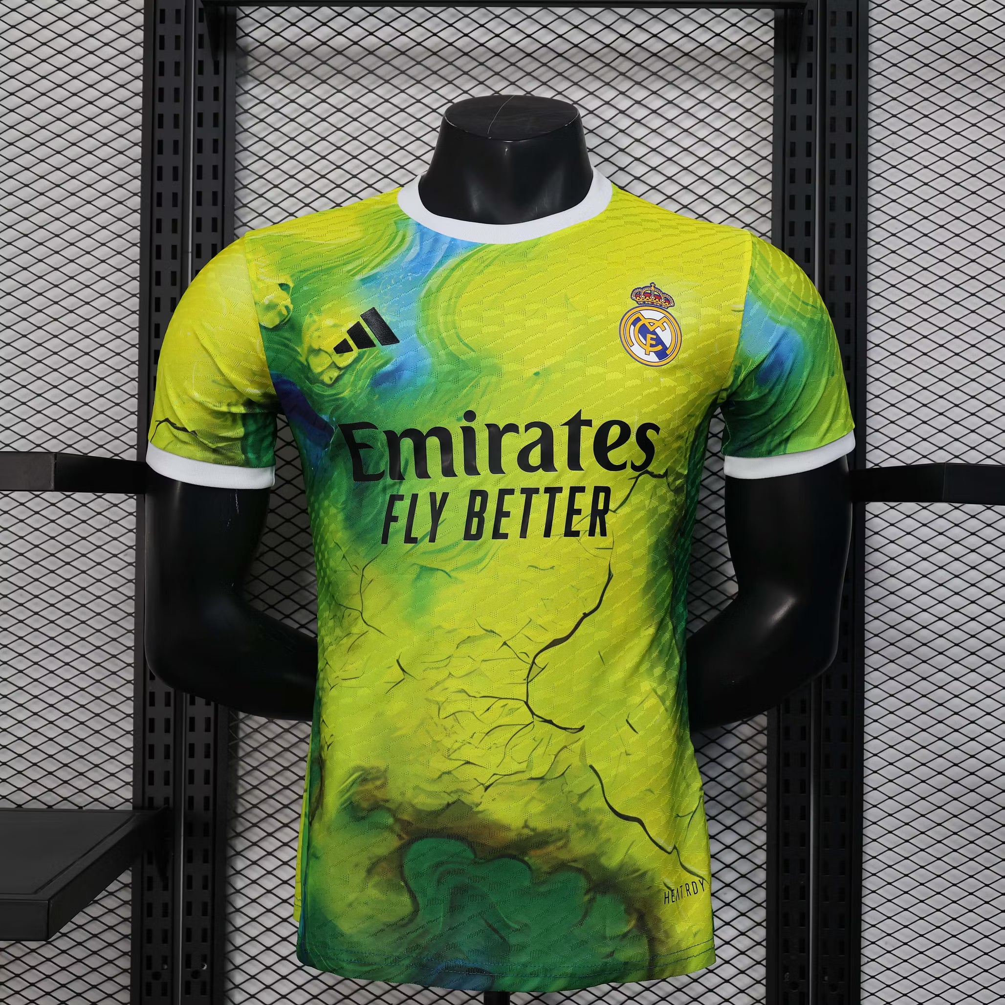 2025/2026 Player Version Real Madrid Special Edition Yellow And Green Football Shirt – 1:1 Thai Quality